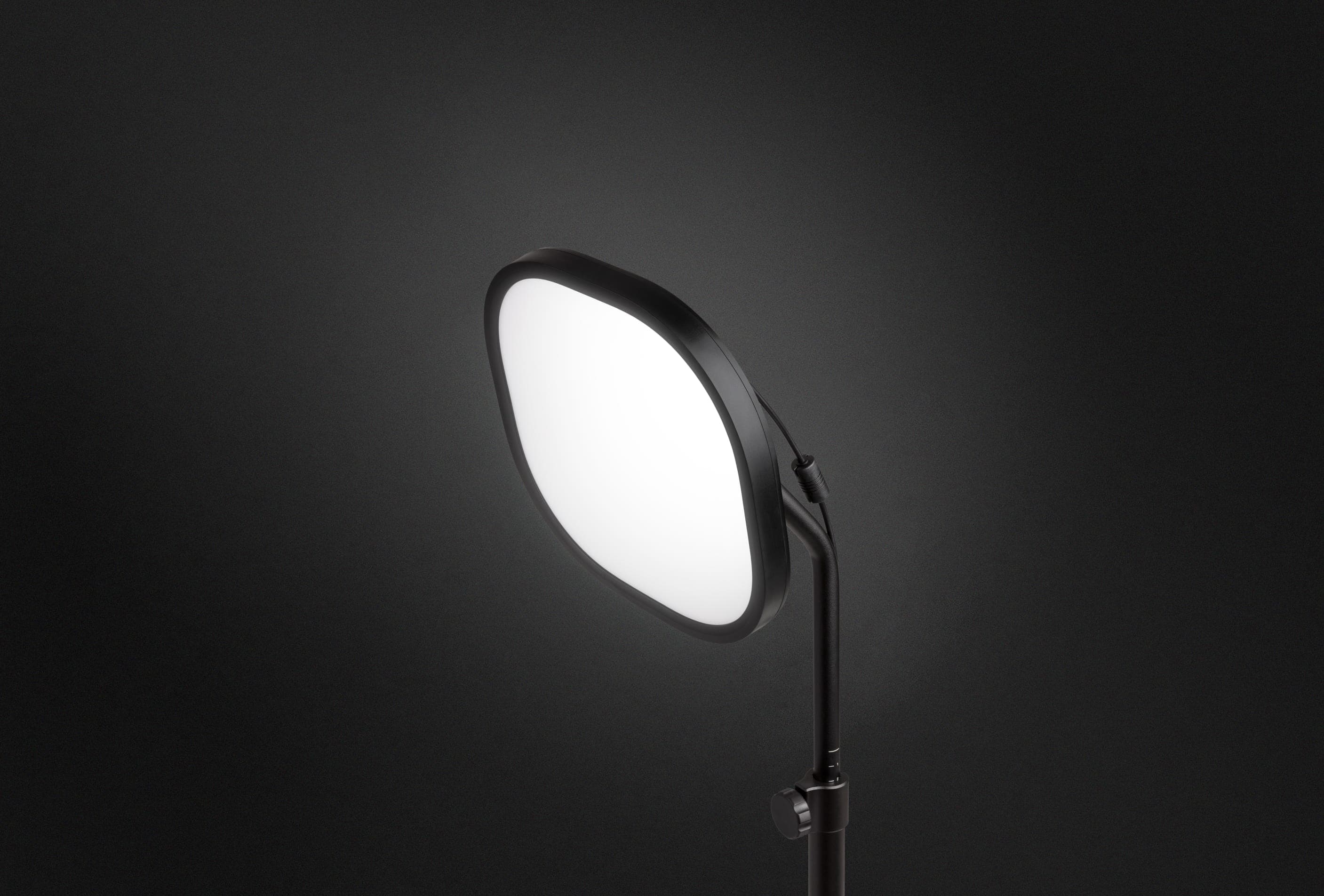 Elgato Key Light Air compact LED panel streaming light on desk stand