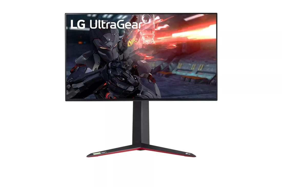 LG UltraGear 27GN950-B 27-inch 4K UHD Nano IPS gaming monitor, front view
