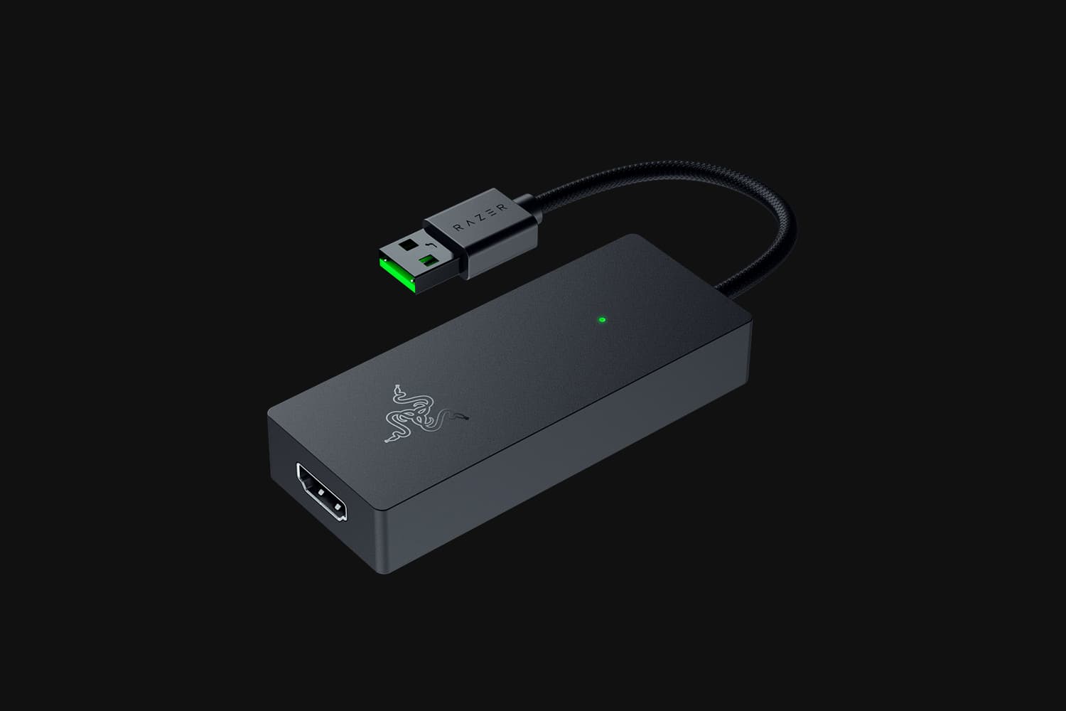 Razer Ripsaw X USB capture card with HDMI and USB cables