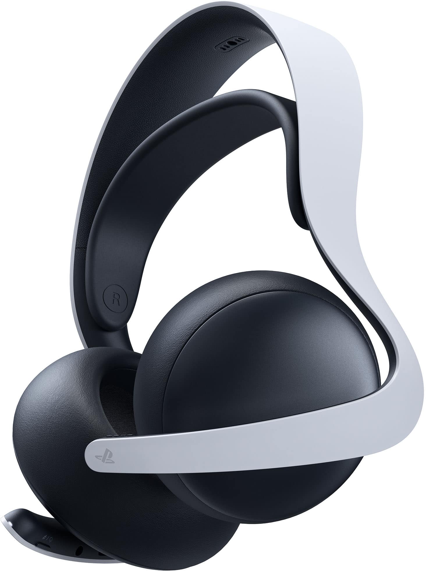 Sony PULSE Elite wireless gaming headset in white and black for PlayStation 5