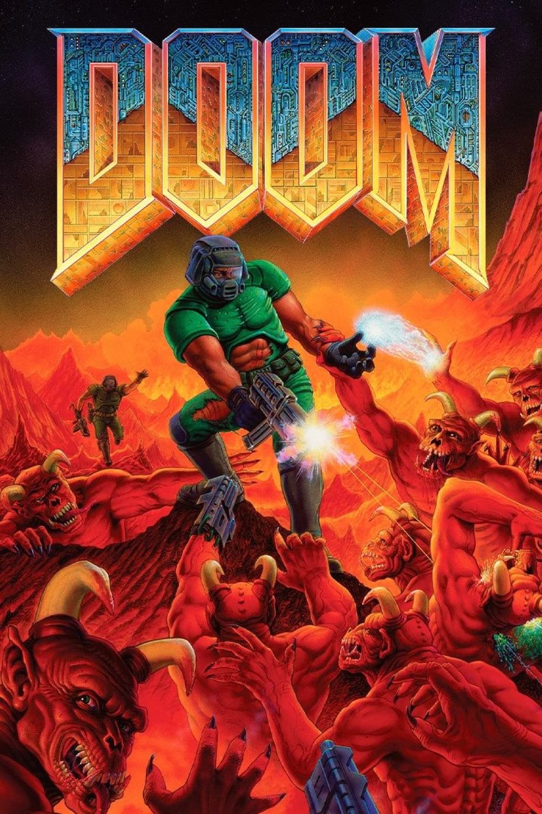 DOOM (1993) and DOOM II cover art