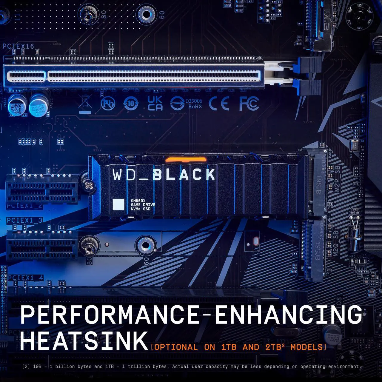 WD_Black SN850X 2TB NVMe SSD with heatsink